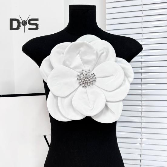 3D Kwiatowy Korsarz Aplikacja Dekoracja Kryształkami Sweter Sukienka Bluzka Dekoracja DIY Szycie Łatka Akcesoria Odzieżowe Wesele Ubrania Ozdoba