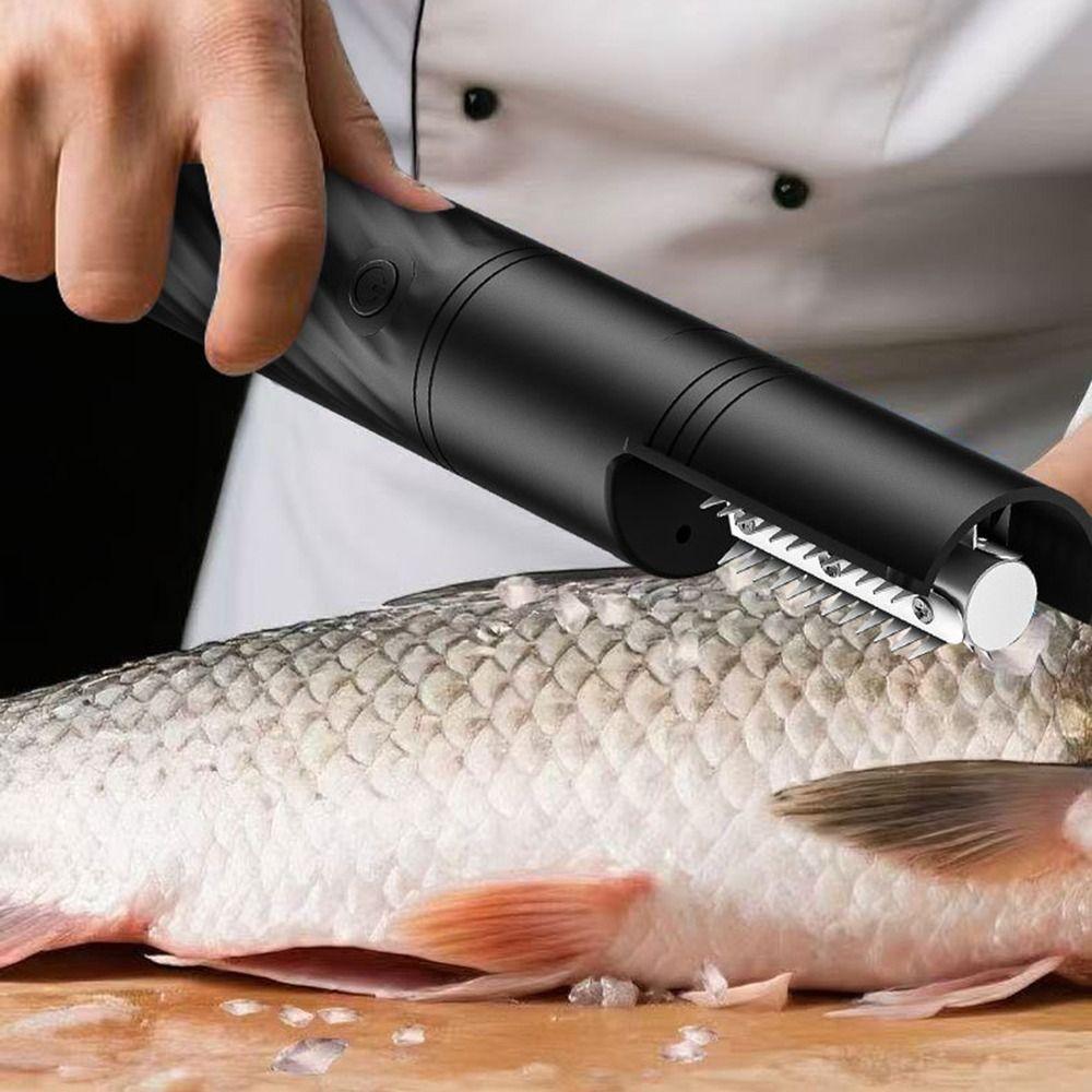 Waterproof Electric Fish Scaler Portable Anti-splash Coconut Shredder One-button Control Effort Saving Kitchen Coconut Grater