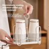 Hollow Out Design Cup Rack Black/White Cup Holder Dispenser Durable Cup Storage Shelf