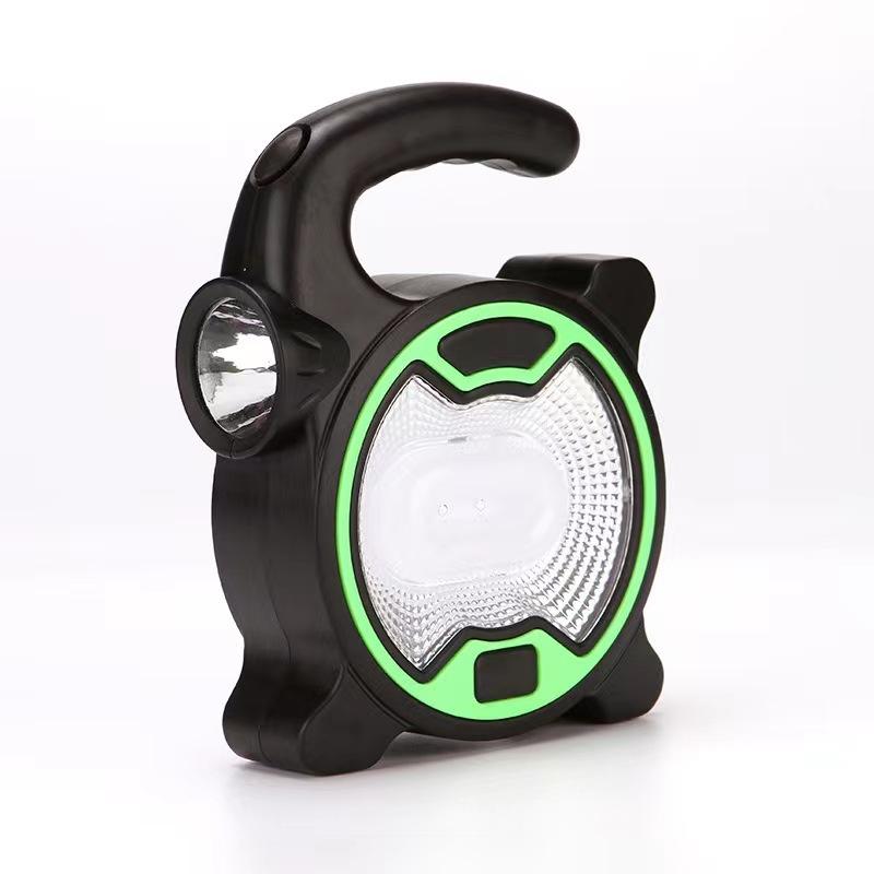 Multifunctional Outdoor Camping Portable Searchlight LED+COB Floodlight Emergency Light 3*AAA Battery Working Light