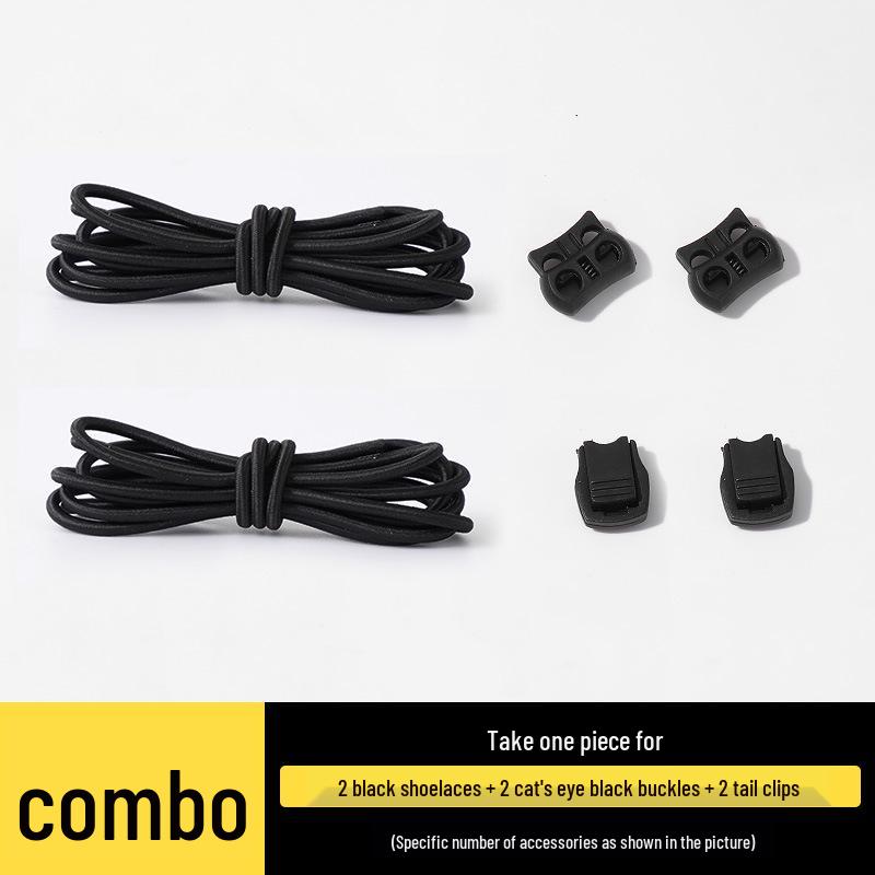 No-Tie Elastic Shoelaces for Slip-On Shoes - Unisex Sports Laces, One Pair