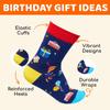 HAPPYPOP 6-13 Years Old Birthday Gifts - Presents for Girls Boys, Socks with Greeting Card