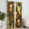 Set Of 2 Versatile Polyester Transparent Curtains Home Decoration Monkeys Branches Use Bedrooms Living Rooms Curtain Perfect For Great Room