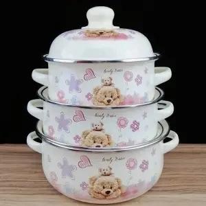Enamel Pot Thickening Household Large-capacity Soup Stew Pot SoupChinese Medicine Casserole Induction Cooker Gas