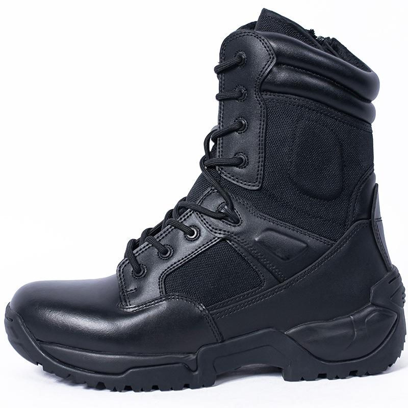 Outdoor Leisure High Top Boots Genuine Leather Breathable Training Shoes Desert Wear-resistant