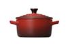 LE CREUSET Mini Cocotte, Cherry Red, Heat-Resistant, Microwave, Oven, and Dishwasher Safe [Official Japanese Product]