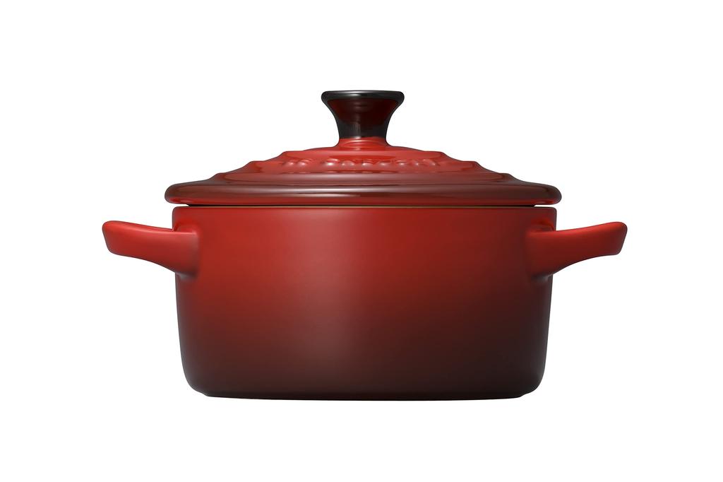 LE CREUSET Mini Cocotte, Cherry Red, Heat-Resistant, Microwave, Oven, and Dishwasher Safe [Official Japanese Product]