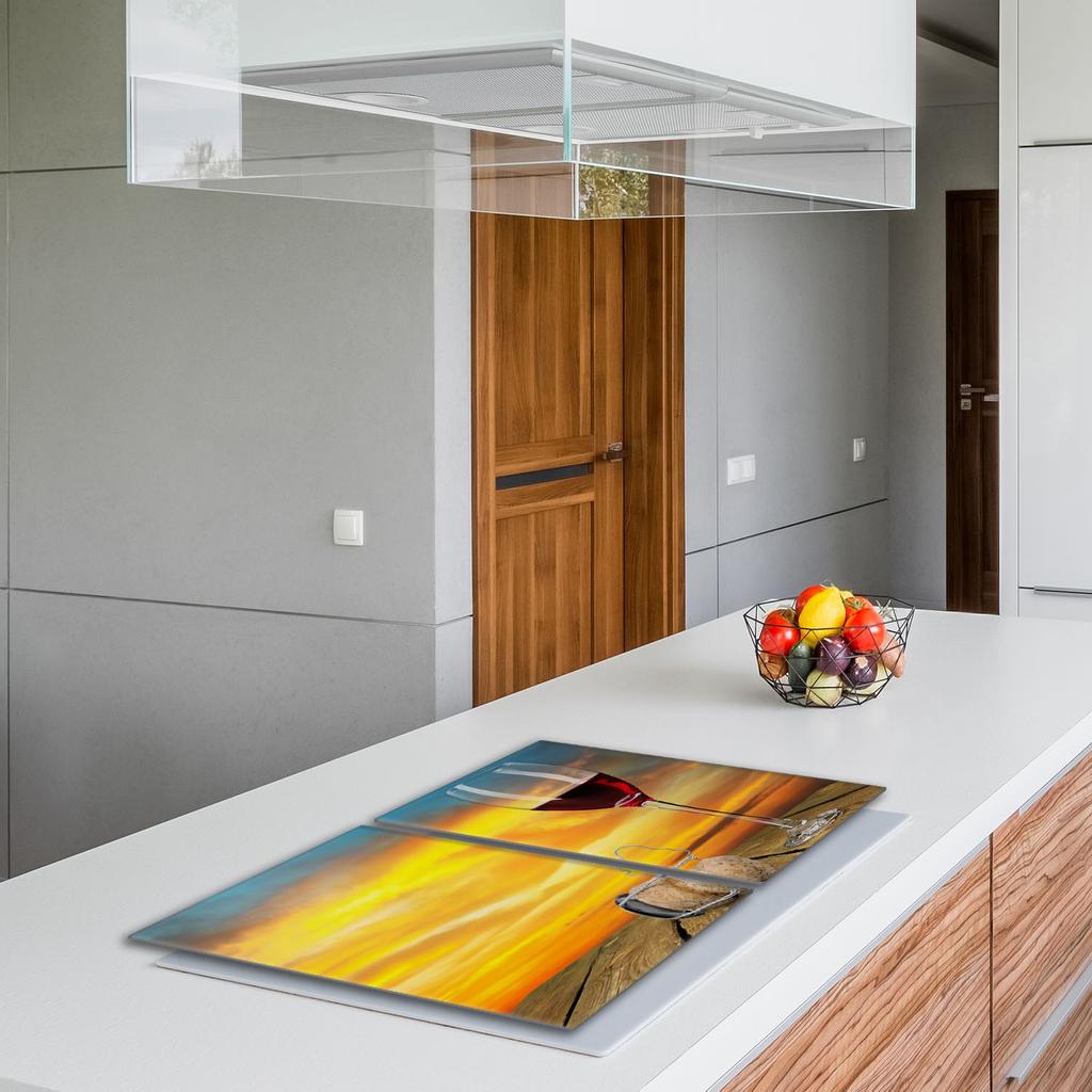 Glass Stovetop Protector 2x40x52 Wine
