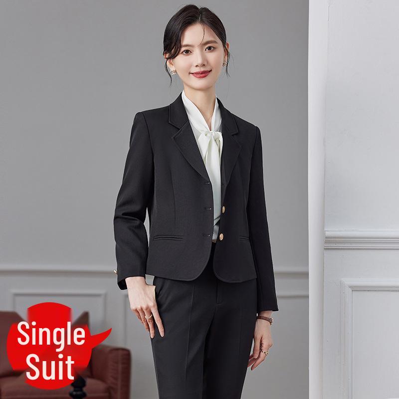 Women's Autumn 2024 Professional Suit Set – Short Blazer Jacket for Formal Work