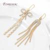 18K Gold Plated Brass Chain Tassel Charms For Jewelry,Tassel Earring Components,DIY Jewelry Making Supplies