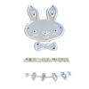 Rabbits Shape Cutting Dies Scrapbooking Die Cut Templates Carrots Carbon Steel Cutting Dies for Scrapbooking Card Making