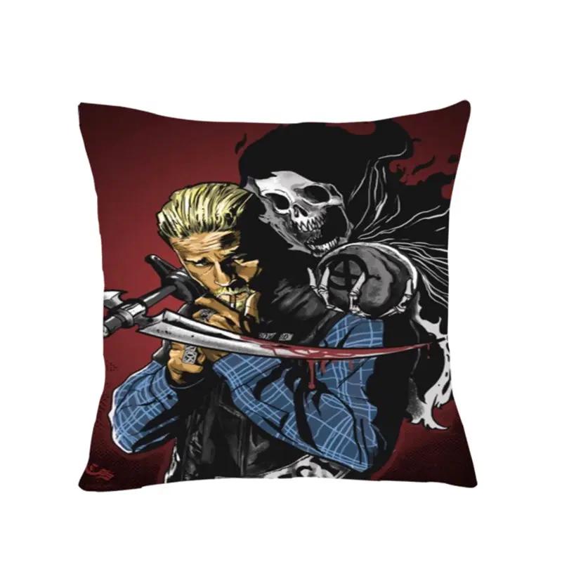 Home Decor Ghost Bridal Print Cushion Cover Halloween Pillowcase Car Chair Pillowcase Sofa Pillowcase 45x45cm Funda De Almohada