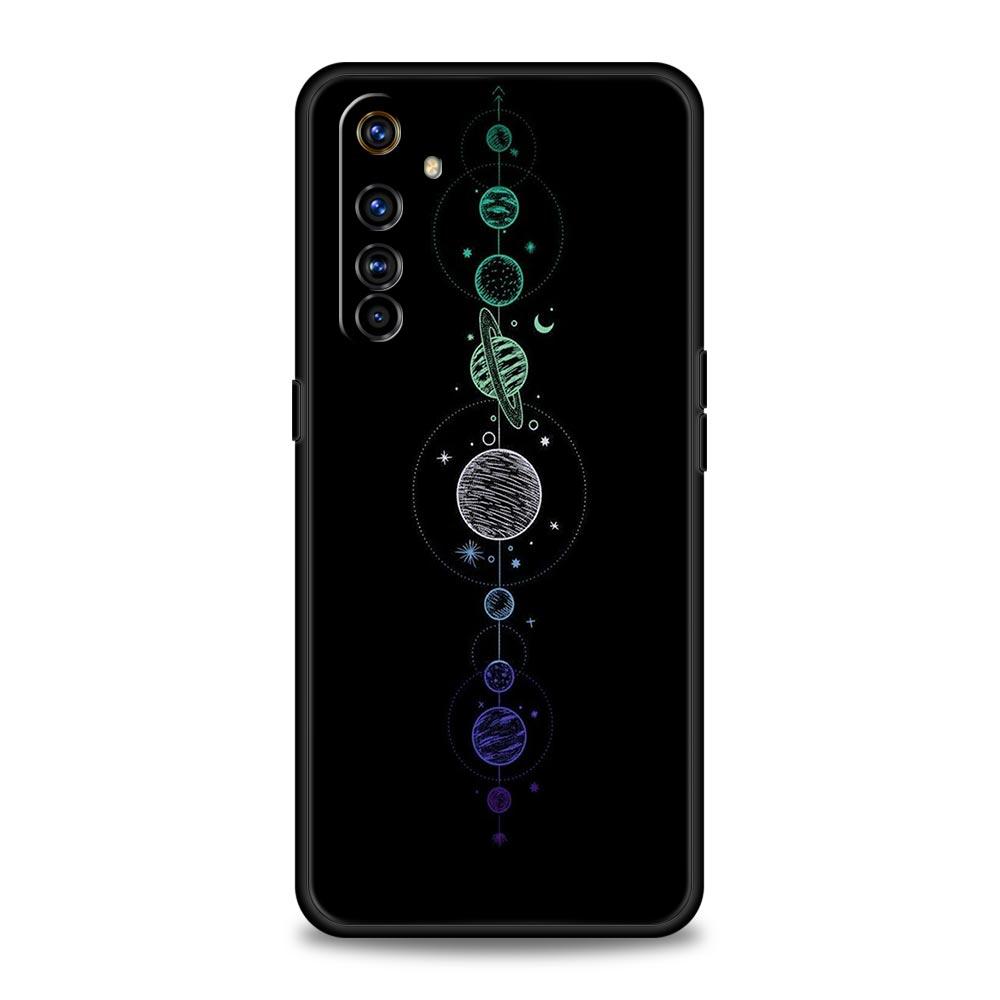Planet and starry sky art Phone Case For Realme 12 11 10 9 8 5G 7 6 GT5 GT3 GT2 Pro Plus C21 C11 C25 C35 GT Neo 2 3 3T 5 Cover