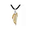 Tooth Wolf Shape Pendant Necklace Transparent Solid Color Decoration Jewelry