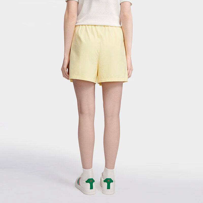 New FILA Casual Shorts Women's Duckling Yellow F11W327801F-YE