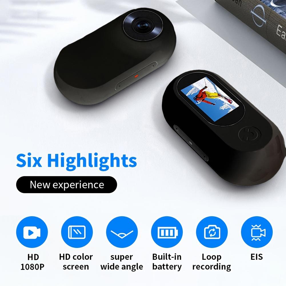 HD 1080P Wireless Collar Camera No WiFi Required Dog Cat Pet Collar Camera with Video Record Mini Body Camera for Indoor/Outdoor