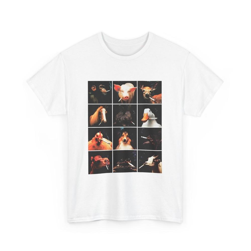 

1990s anti smoking campaign poster no words reproduction tshirt L