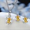 Elegant Turtle Necklace and Earring Set with Full Diamond Design