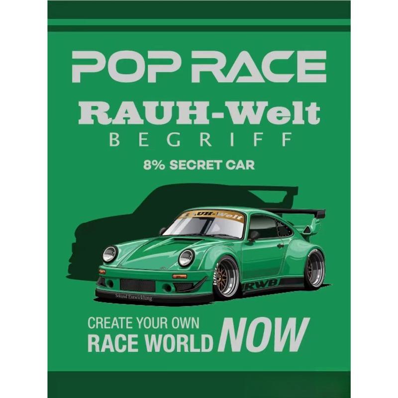POPRACE 1/64 RWB 930 HEC 2026 Exhibition Limited New Spot Goods Collection Edition Alloy Die Casting Toy Car Festival Gift