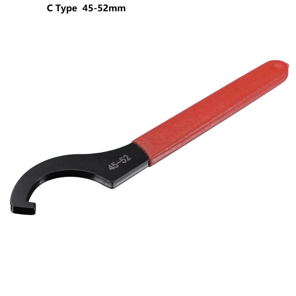Handle Clamping Spanner Crescent Wrench Nut Wrench C Type Spanner Hook Wrench For Round Nut