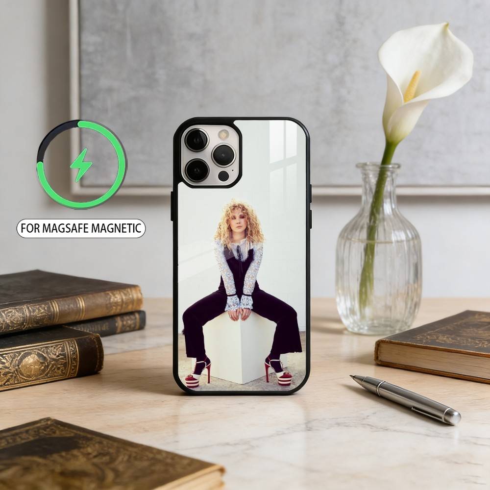 

J-Juno Beauty T-Temple Magnetic For Magsafe Wireless Charging Phone Case For iPhone17,16,15,14,13,12,11 Plus,Pro Max iPhone12