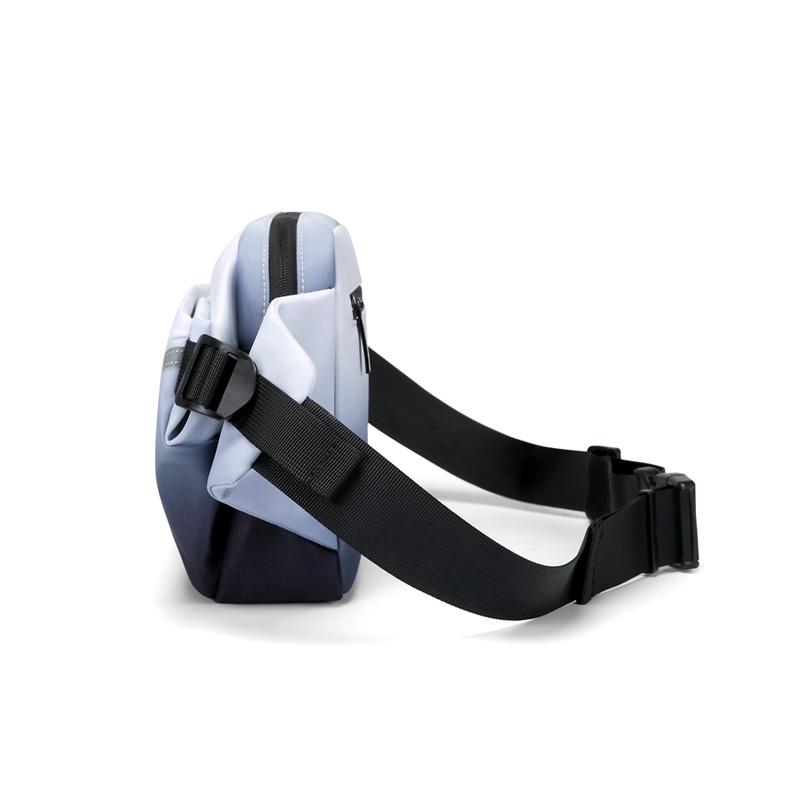New GOLF Fabric One Shoulder Fanny Pack, Sling Bag Small Men's Ink Wash/Light Blue D251798