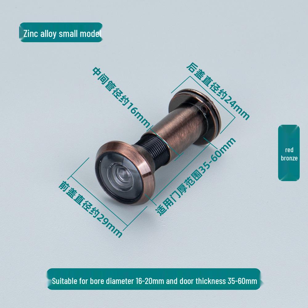 Universal Anti-Theft Peephole: Adjustable Door Viewer for Hotels/Guesthouses, Interior To Exterior View, Anti-Pry Design.