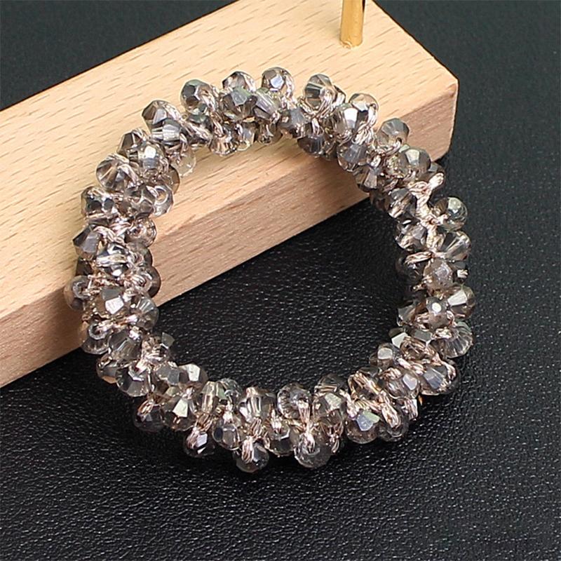 Fargerikt kirsebær elastisk hårbånd for kvinner jenter søt hårpynt scrunchie hårstrikk hårtilbehør