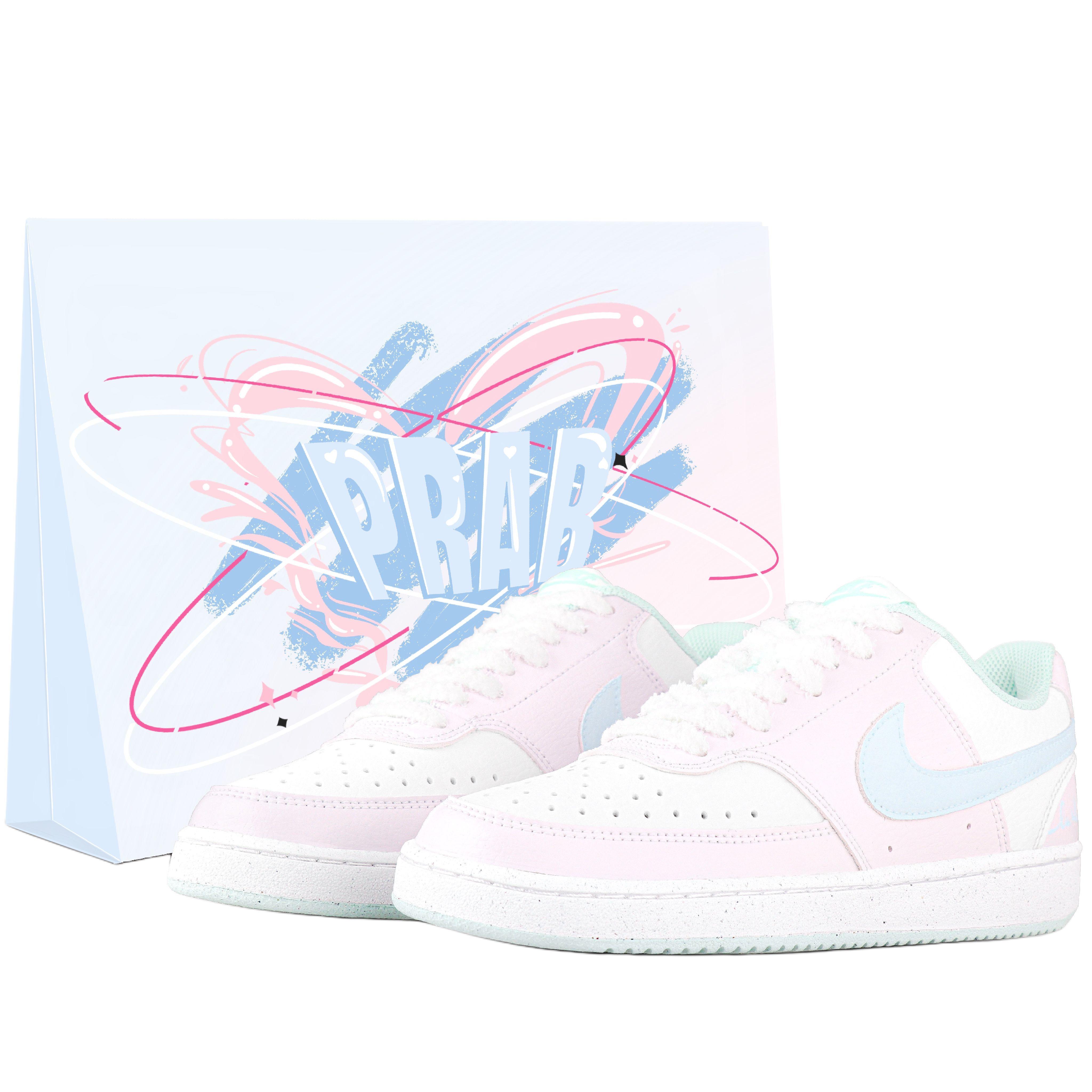 

Nike Court Vision 1 Leather Abrasion Resistant Lightweight Wear resistant And Lightweight Low top Skateboard Shoes DH3158-301(Team1559-SBOX) 36.5