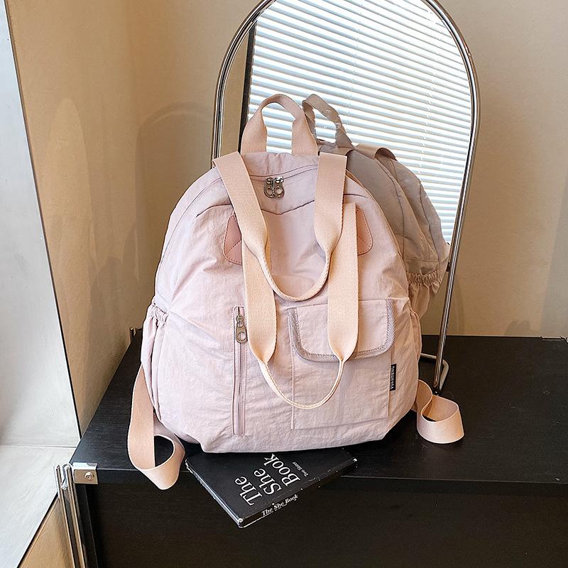 Niche Design Multifunctional Backpack Women's Large Capacity Lightweight Shoulder Bag Versatile Commuter Student School Bag