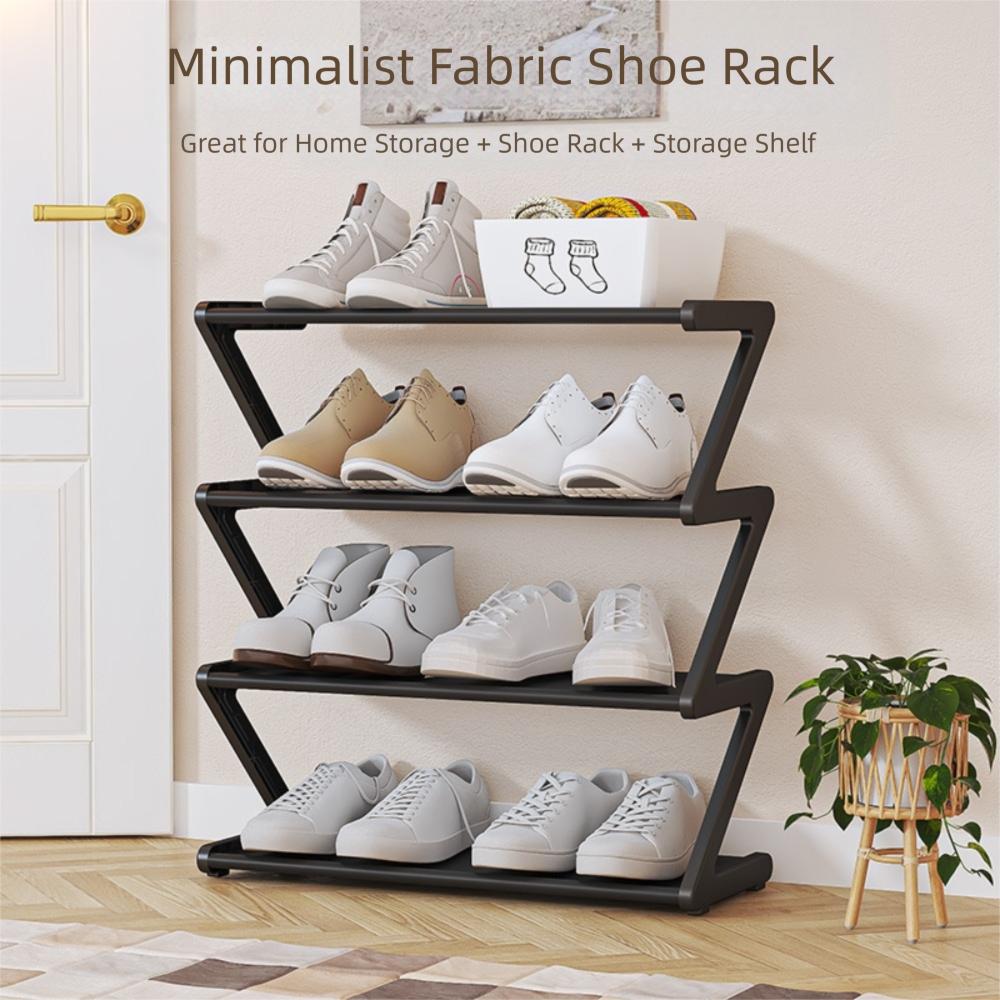 Multi-functional Shoe Rack Z-shaped Shoe Storage Creative Storage Rack  Household