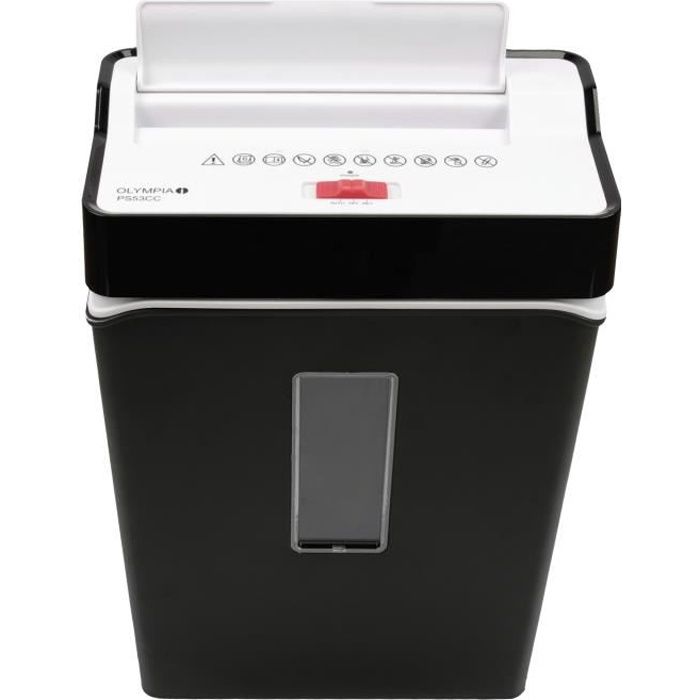 Destructeur De Documents - OLYMPIA - PS 53 CC - Coupe Croisée - Niveau De Sécurité P4 - Noir