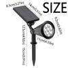 7 LED Garden Solar Spotlight Solar Powered Solar Landscape Light 7 LED Solar Lawn Lamp  Patio Decor