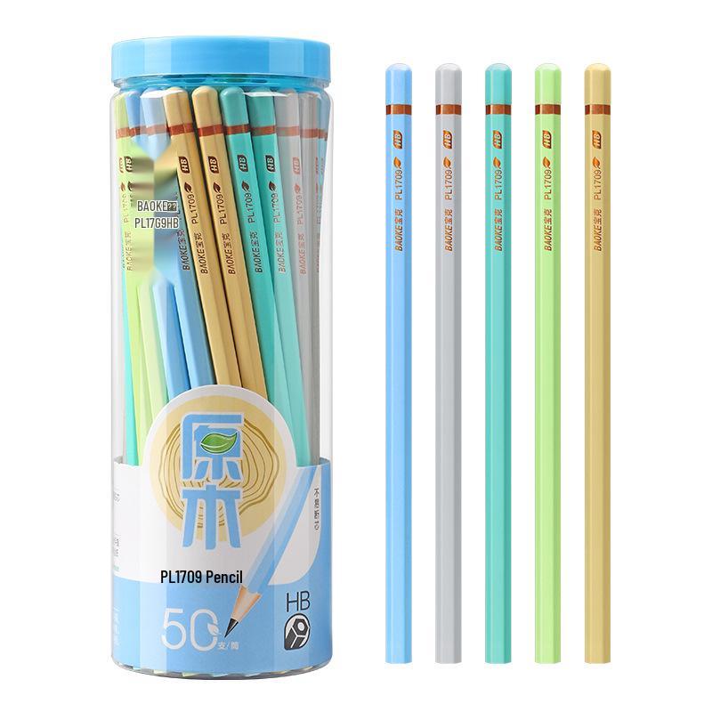 Bao Ke Multi-Color Triangular Grip 2B Pencils for Students Drawing & Writing HB