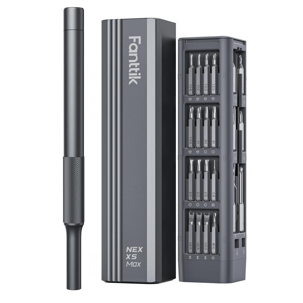 Fanttik X5 Max Přesný šroubovák Speciální šroubováky s magnetickým hrotem pro malé demontážní opravné nástroje Sada, 50 v 1, Vyskakovací pouzdro, Torx, Plochý,