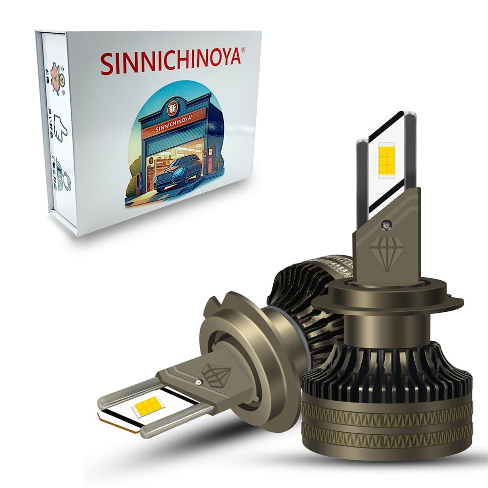 

55W x 2 H7 3,000K Yellow LED Headlight, Fog Lamp, Instant Startup, 18,000 LM H7