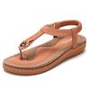 Stilvolle Socofy Damen Elastische Zehensteg-Flachsandalen für den Strand mit Hochwertigem Silikon