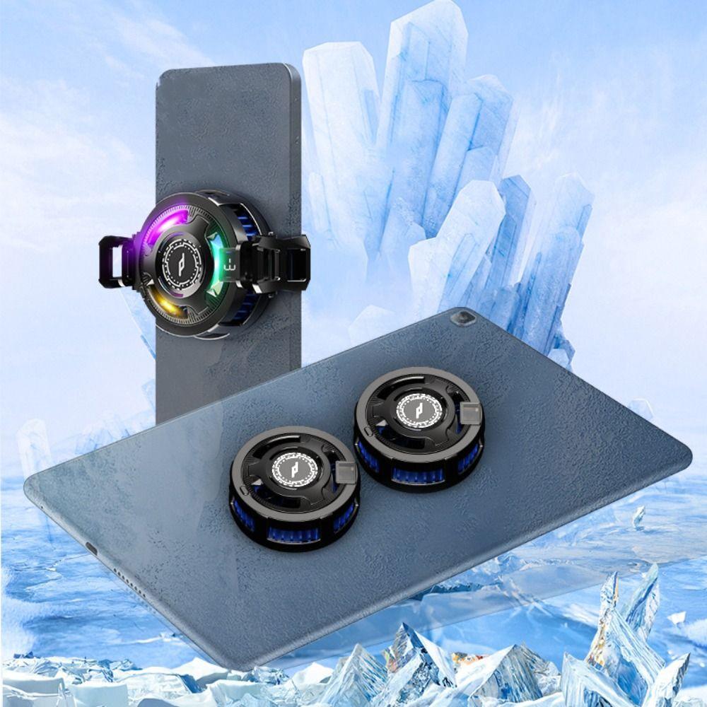 RGB Magnetic Phone Cooler Detachable Semiconductor Cooling Fan Back Clip Type Cooler  Cell Phone