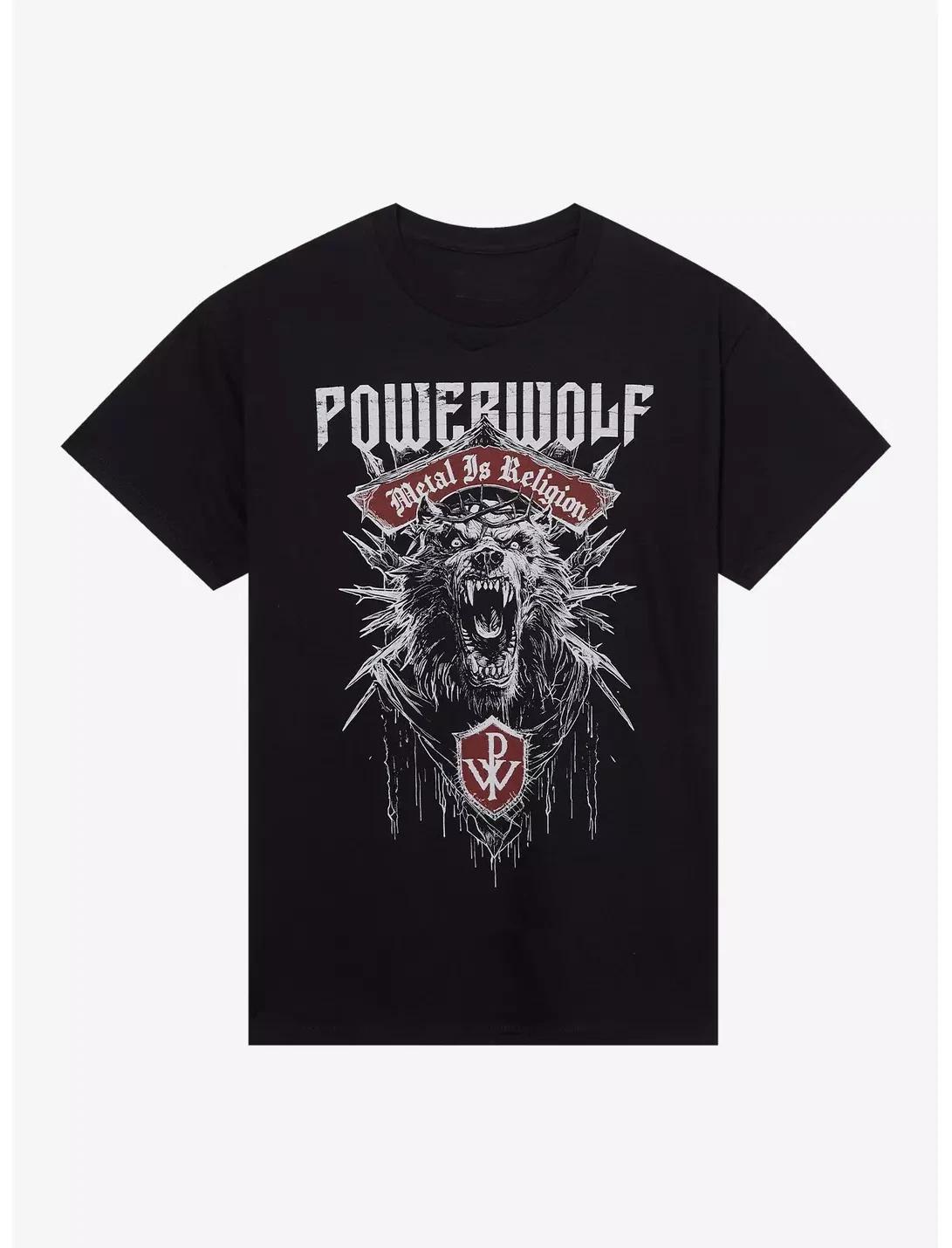 

Powerwolf Metal Music Religious T-shirt Is Suitable for Fans, Both Men and Women, with A Style That Is Suitable for All Seaso... S разноцветный