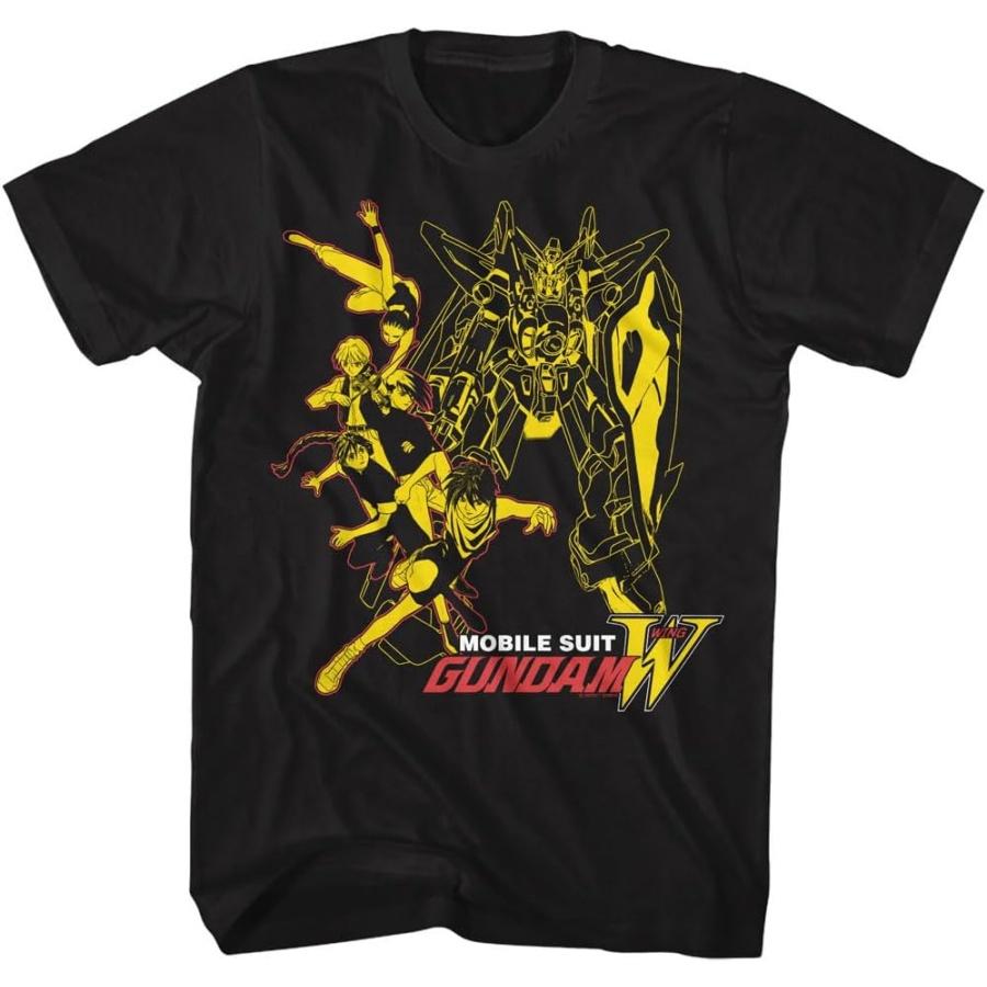 

Gundam Mobile Suit Bright Wing Group Mens Short Sleeve T Shirt Vintage Style Graphic Tees XXXXXL чорний