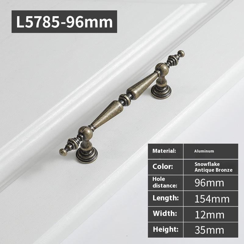 Antique Bronze Brass Pull Handles Vintage Cabinet Door Drawer Wardrobe Knobs 1PC Decorative Hardware Furniture