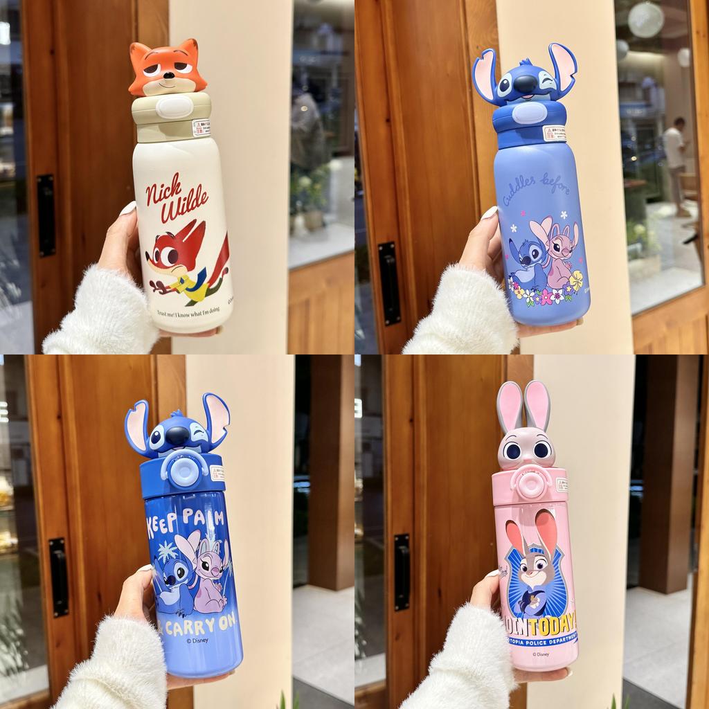 Judy Zootopia Insulated Water Bottle With Straw Lock For Travel And Gift