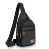 Bolsa Tiracolo de Nylon Estilosa para Homens – Peitoral Cruzada Multifuncional com Múltiplos Bolsos para Atividades ao Ar Livre