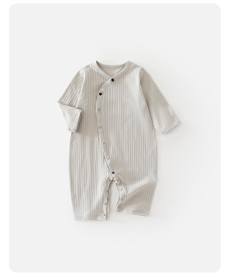 Baby Pure Cotton Long Sleeve Air Conditioning Pajamas - Soft, Skin-Friendly, Breathable, Four Seasons Bodysuit
