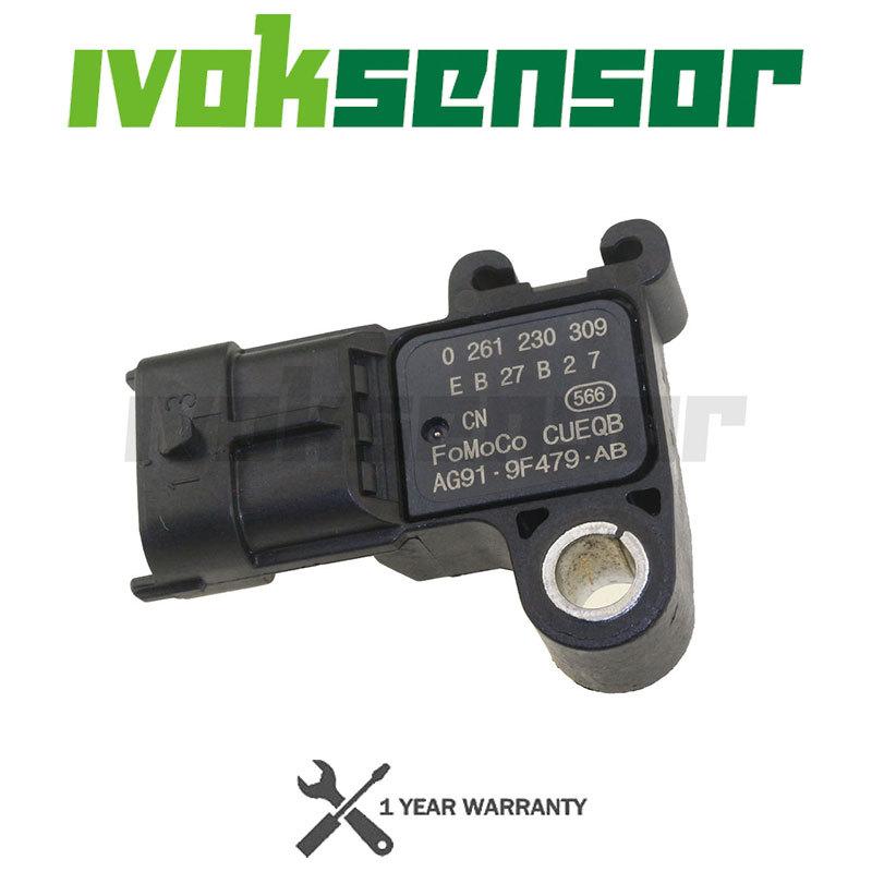 3 BAR Boost Pressure MAP Sensor AG91-9F479-AB For Ford B-MAX C-MAX II FIESTA VI FOCUS III GALAXY KUGA II MONDEO IV 1.6 1.0 2.0