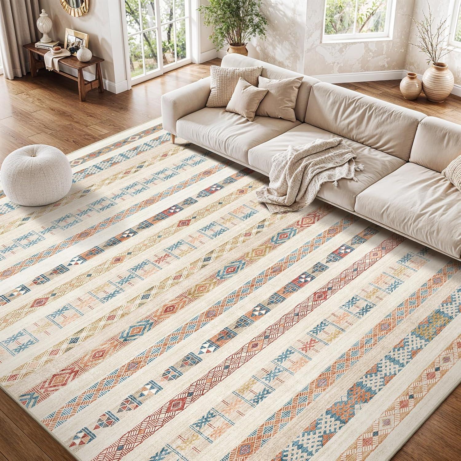 

Carpet for Living Room Bedroom Rug Bedside Floor Mat Large Size Morocco Retro Ethnic Style Carpets Home Decoration Rugs 50x80cm