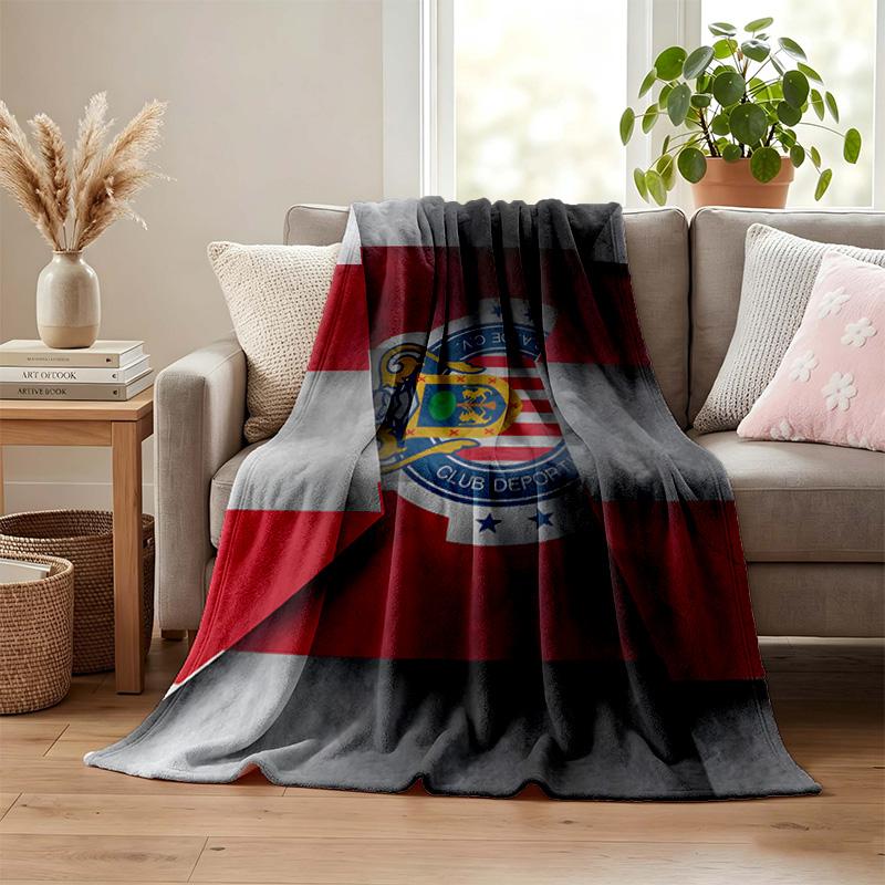 Deportivo guadalajara blanket Flannel Blanket Soft Cozy Plush Throw for Sofa Bed Lightweight Home Decoration Gifts for Christmas various holidays