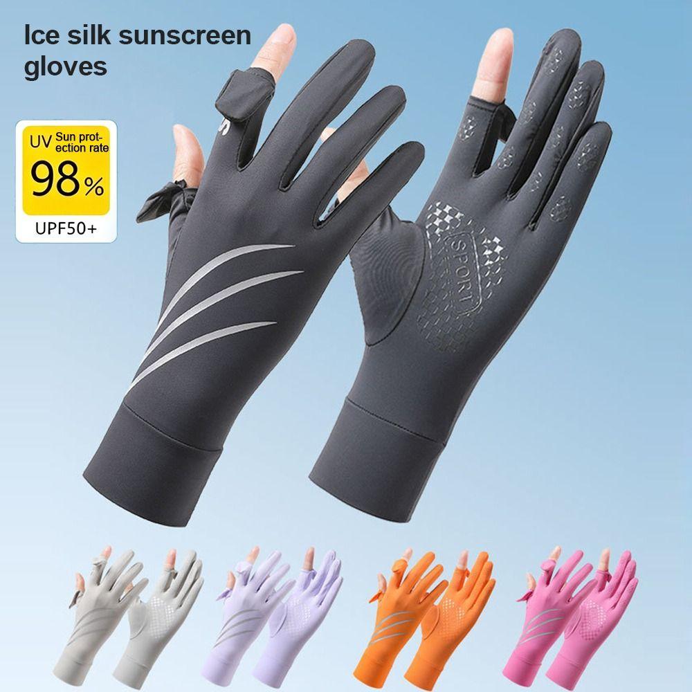 Touch Screen Cycling Gloves Sun Protection Driving Gloves Women Anti-uv Sun Gloves Outdoor Sports