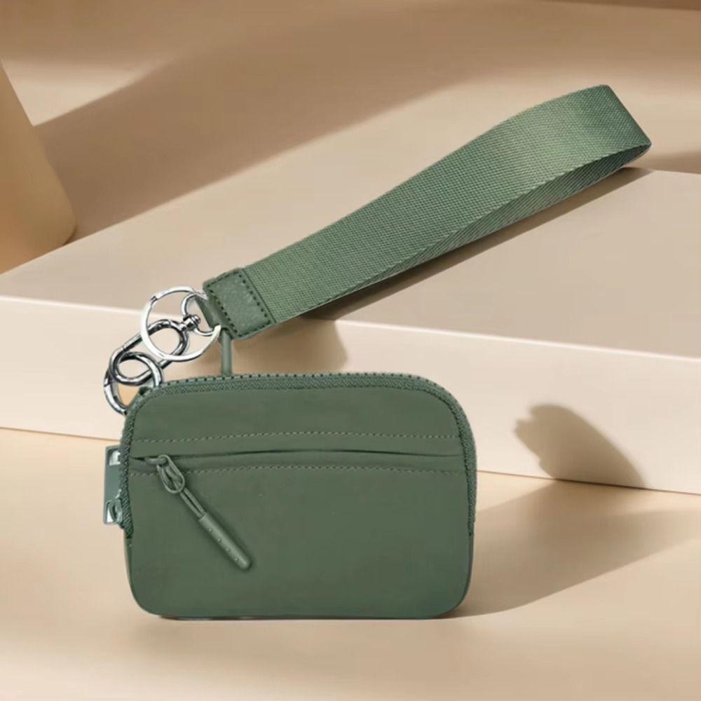 Fashion Mini Coin Bag Card Slots Women Wrist Wallet Simple Women's Keychain Wallet Card Holder