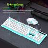 Silent Luminous Keyboard and Mouse Set, Multi-Key Anti-Ghosting with USB for Desktop and Laptop.